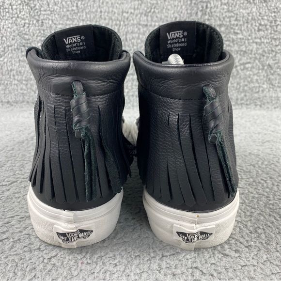 Vans Sk8-Hi Moc Tortoise Black Shoes Hi Top Skate Leather Sneakers Womens 8.5 - Picture 5 of 16